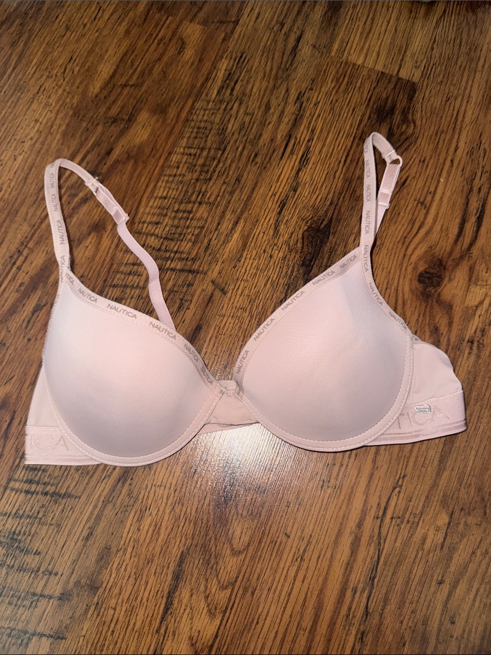 Nautica Pale Pink Smooth Lightly Padded T-Shirt Bra 29.T